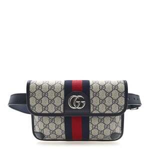 Gucci Gg Supreme Web Small Ophidia Belt #231021G10B